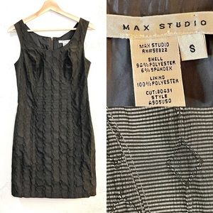 Max Studio Grey Embroidered Pencil Dress, Pattern, Business, Sexy